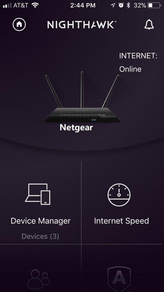 Nighthawk extender setup via Nighthawk app