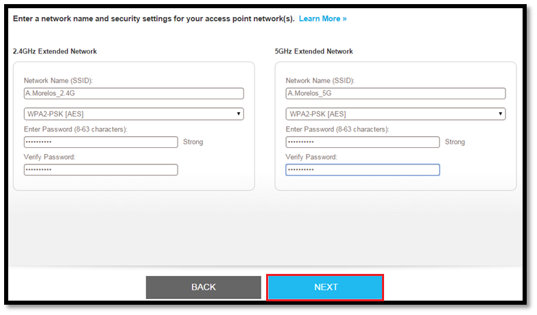 Netgear extender access point setup