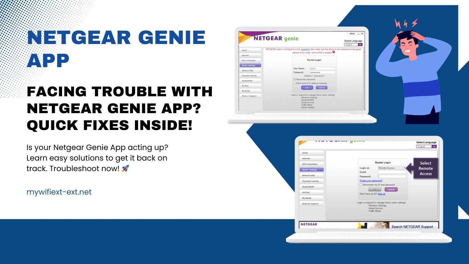 Read more about the article Facing Trouble with Netgear Genie App? Quick Fixes Inside!