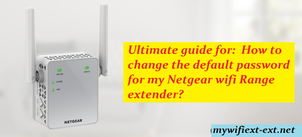 Netgear extender password