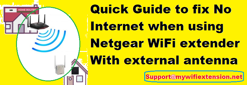 Read more about the article How to fix No Internet on Netgear WiFi extender With external antenna